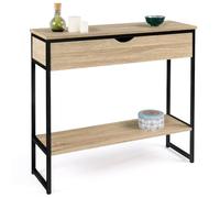 IDMarket - Console 1 tiroir Detroit 1 étagère Design Industriel