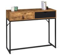 IDMarket Console Chicago - 2 tiroirs - design industriel - Multicolore