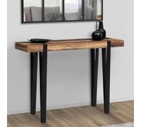 IDMARKET Console AUSTRIA bois pied épingle