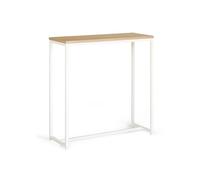 IDMarket - Console Detroit Design Industriel Bois et métal Blanc