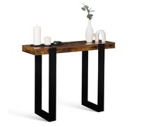 IDMarket - Console Phoenix Bois Effet Vieilli et Noir