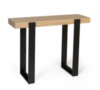 IDMARKET Console PHOENIX bois et noir