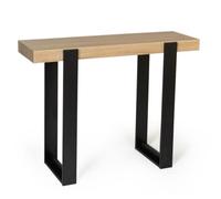 IDMarket Console PHOENIX bois et noir