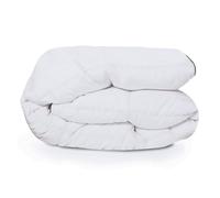 IDMarket - Couette 220x240 CM AELA Blanche en Plume d'oie Anti acarien 500 GR
