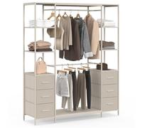 IDMarket - Dressing double penderie + double colonne UTAH