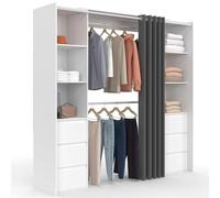 Dressing extensible double MERYL 120/180 cm blanc
