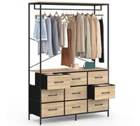 IDMarket - Dressing penderie Utah L. 113 cm Bois et Noir