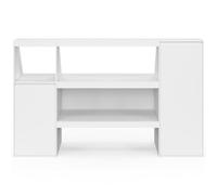 IDMarket - Ensemble étagère 2 Niveaux, Armoire 2 Portes et Armoire 1 Porte + 1 Niche sous Pente TOMI Blanc