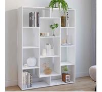 IDMarket - Etagère bibliothèque Colette avec 11 Compartiments Blanc 143 cm