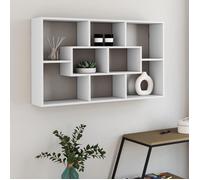 IDMARKET Etagère murale COLETTE avec 8 compartiments blanc