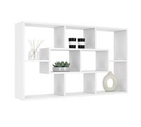 IDMarket - Etagère Murale Colette avec 8 Compartiments Blanc