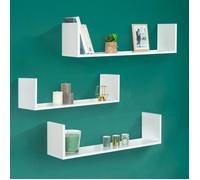 IDMarket - Etagère Murale Multiposition Lou Blanche