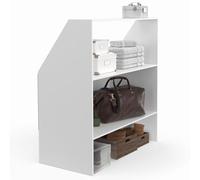 Etagère sous pente 2 niveaux TOMI 100 x 50 x 70/110 cm blanc