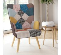 IDMARKET Fauteuil IVAR - Patchwork