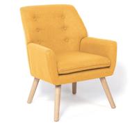 Fauteuil NAT - Jaune moutarde