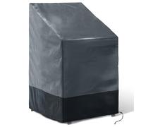 IDMarket - Housse de Protection pour 4 à 6 chaises de Jardin empilables | 70 x 70 x 120 cm, housse imperméable et anti uv