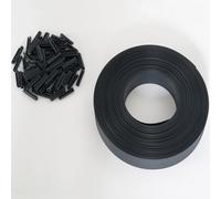 IDMarket - Kit de lamelles occultantes PVC Grises L.60 M pour Panneau grillagé