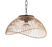 IDMarket - Lampe solaire extérieure SYDNEY suspension en métal effet rotin