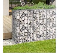IDMarket - Lot de 2 gabions pour pierre 100 x 30 x 80 cm