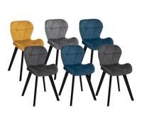 Lot de 6 chaises ROBINE en vel