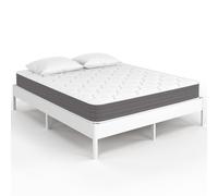 IDMarket - Matelas 140 x 190 cm Hybride à Ressort et à mémoire de Forme LYANA épaisseur 20 cm