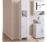 Meuble colonne blanc pour salle de bain