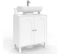 IDMarket - Meuble sous lavabo Salle de Bain Arsene Design Arche Bois Blanc