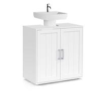 IDMarket - Meuble sous lavabo Salle de Bain Waldo Bois Blanc