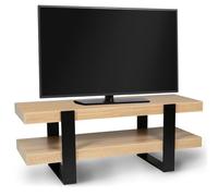 IDMarket - Meuble TV 114 cm Double Plateau Phoenix Bois et Noir