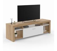 IDMarket Meuble TV MALO 1 porte 140 cm multicolore à poser