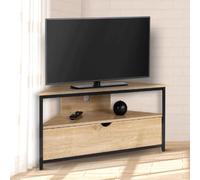 IDMARKET Meuble TV Angle DETROIT