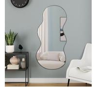 IDMarket – Miroir organique contour noir 45 x 100 cm