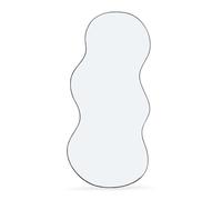IDMarket - Miroir Organique Contour Noir 45 x 100 cm