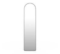 IDMarket Miroir sur pied Contour 160 x 40 cm Noir