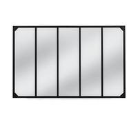 IDMarket - Miroir verrière 5 Bandes Design Industriel 140x84 cm