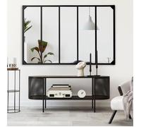 IDMarket - Miroir verrière 5 Bandes Design Industriel 140x84 cm