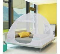 IDMARKET Moustiquaire dôme pop-up 195x150 cm mobile pour lit