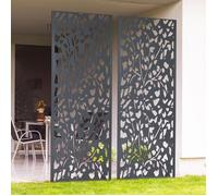 IDMARKET Panneau décoratif universel 150 x 50 CM FLOWER gris