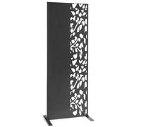 IDMarket - Panneau décoratif Universel 150 x 50 CM Flower Gris Semi ajouré sur Le côté