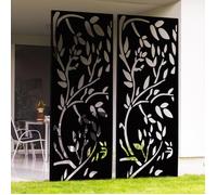 IDMARKET Panneau décoratif universel 150 x 50 CM LIS noir mat