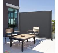 Probache - Paravent extérieur rétractable 160 x 300 CM Gris Anthracite Store latéral