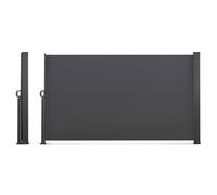 IDMarket – Paravent extérieur rétractable 200 x 400 cm Gris anthracite Store latéral