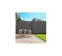 IDMARKET Paravent extérieur rétractable double 160 x 800 CM gris anthracite store latéral