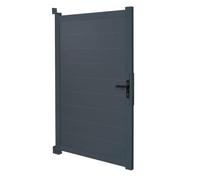 IDMarket – Portillon 100x160 cm en aluminium gris anthracite