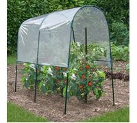 IDMarket Serre à tomates Probache 200 x 120 x 170 cm avec bâche transparente et arceaux en acier