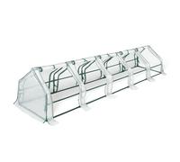 IDMarket - Serre châssis de Jardin spéciale forçage L. 300 CM Blanche