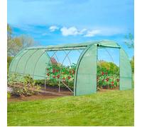 IDMarket - Serre Tunnel de Jardin 4 Saisons 18M² Verte Gamme maraîchère CRIMÉE 6x3M
