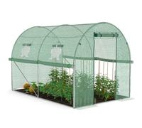 IDMarket - Serre Tunnel de Jardin 4 Saisons 6M² Verte Gamme maraîchère Roma 2x3M
