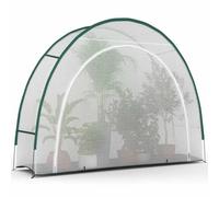 Serre D'hivernage Demi Lune 300 X 80 X 220 Cm Balcon Et Terrasse Blanc