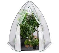 IDMarket - Serre d'hivernage dôme 250 x 250 x 200 cm | Serre maxi format, maxi chaleur, balcon et terrasse
